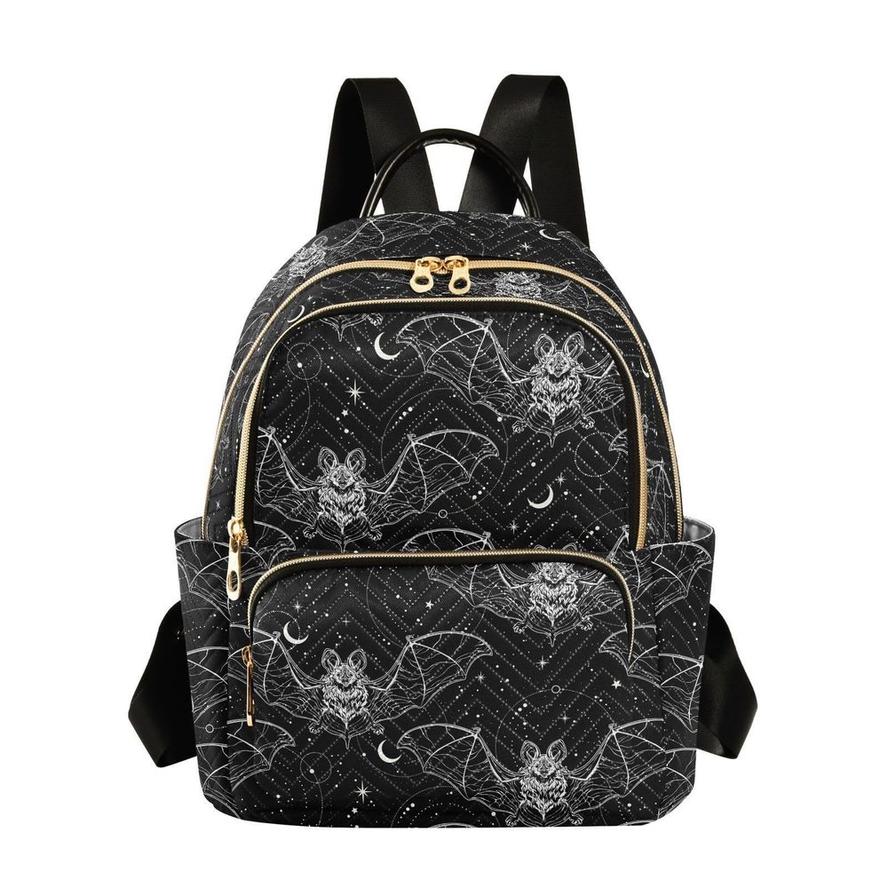 Mini Backpack Bat Halloween Fashion Backpack Purse for Women,Handbag🦑